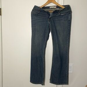 Levi’s 527 low boot cut, dark blue jeans, Waist 32 and Length 30